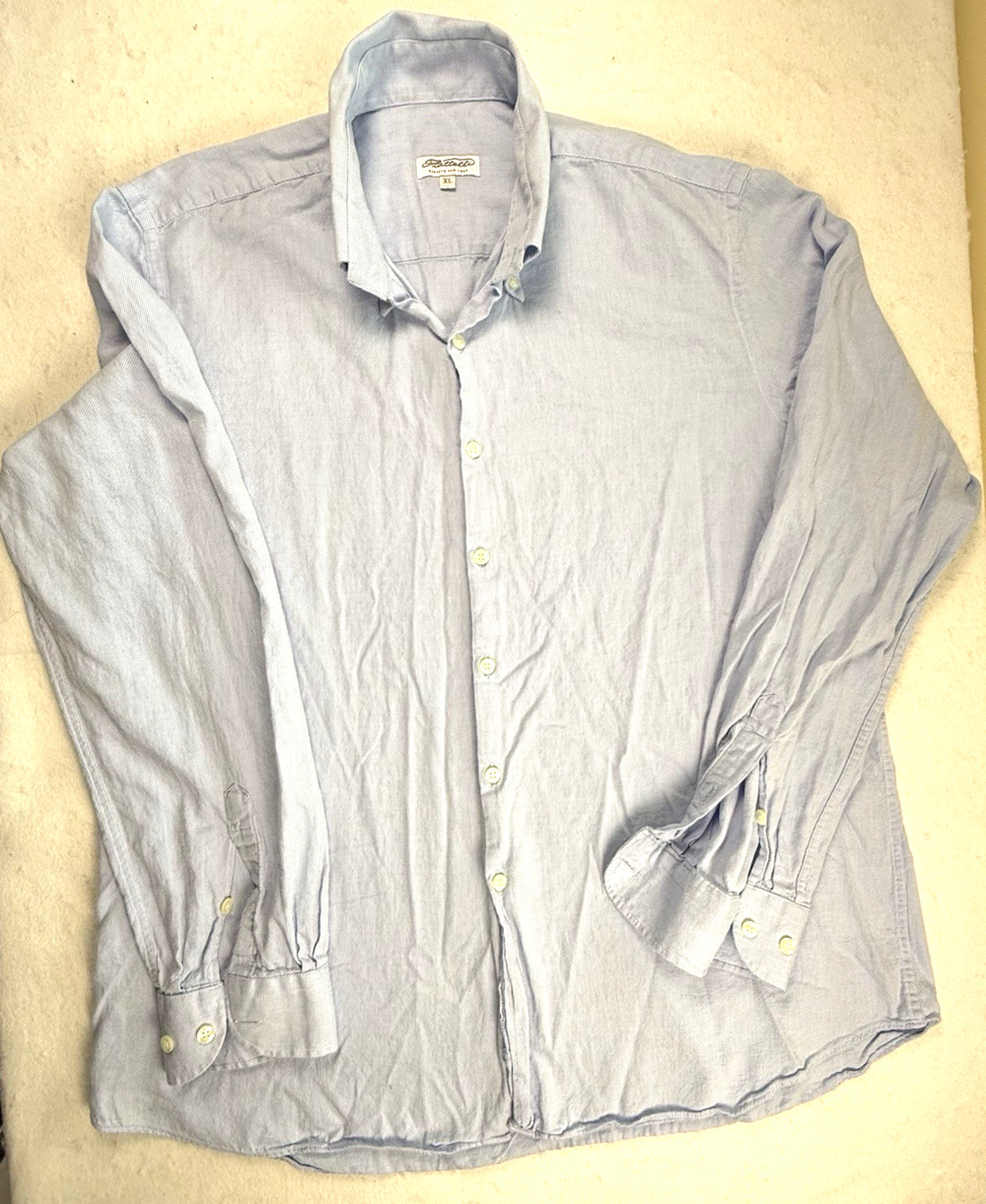 Piattelli oxford Shirt XL Barneys New York light blue Designer Classic